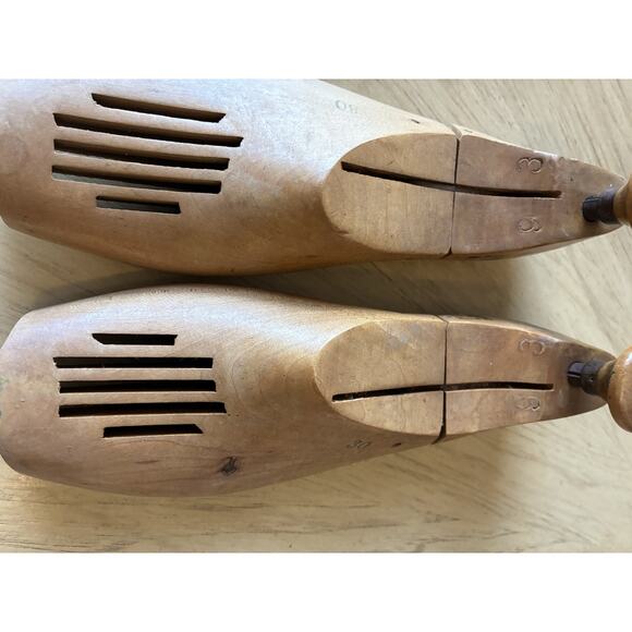 VTG 50s Florsheim Wooden Shoe Tree Mold Stretch9-3 De Pinna Fifth Ave New York - Picture 7 of 10